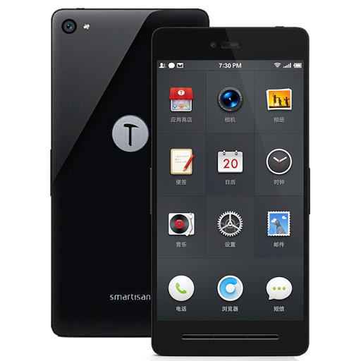 Smartisan T1 (2014 год). Флагман на Snapdragon 801 с поддержкой NFC. В 2015 году обновился и вышел под именем Smartisan T2