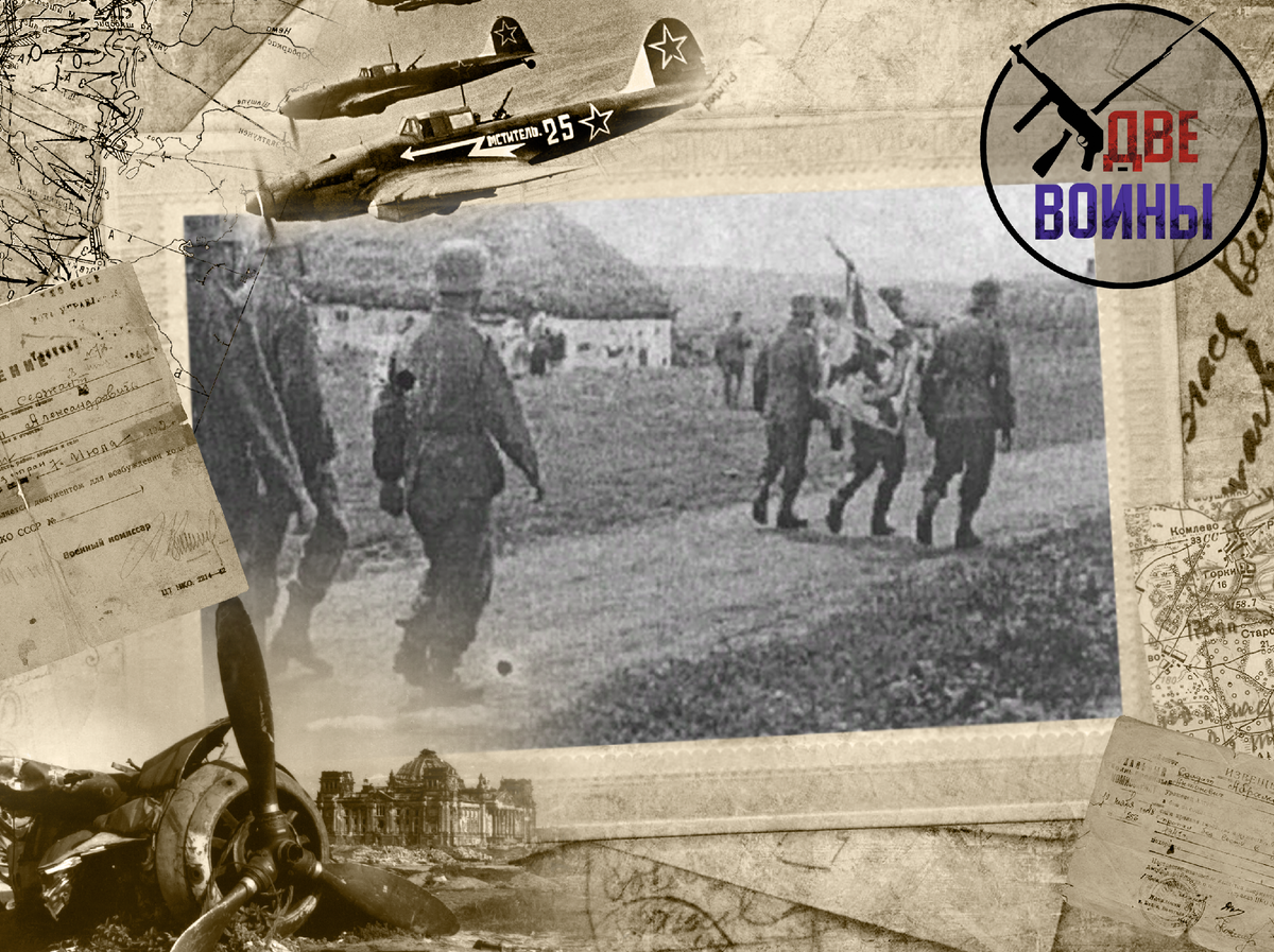 У «русской роты» было своё знамя: крест и рука с мечом из облаков. Фото в свободном доступе.