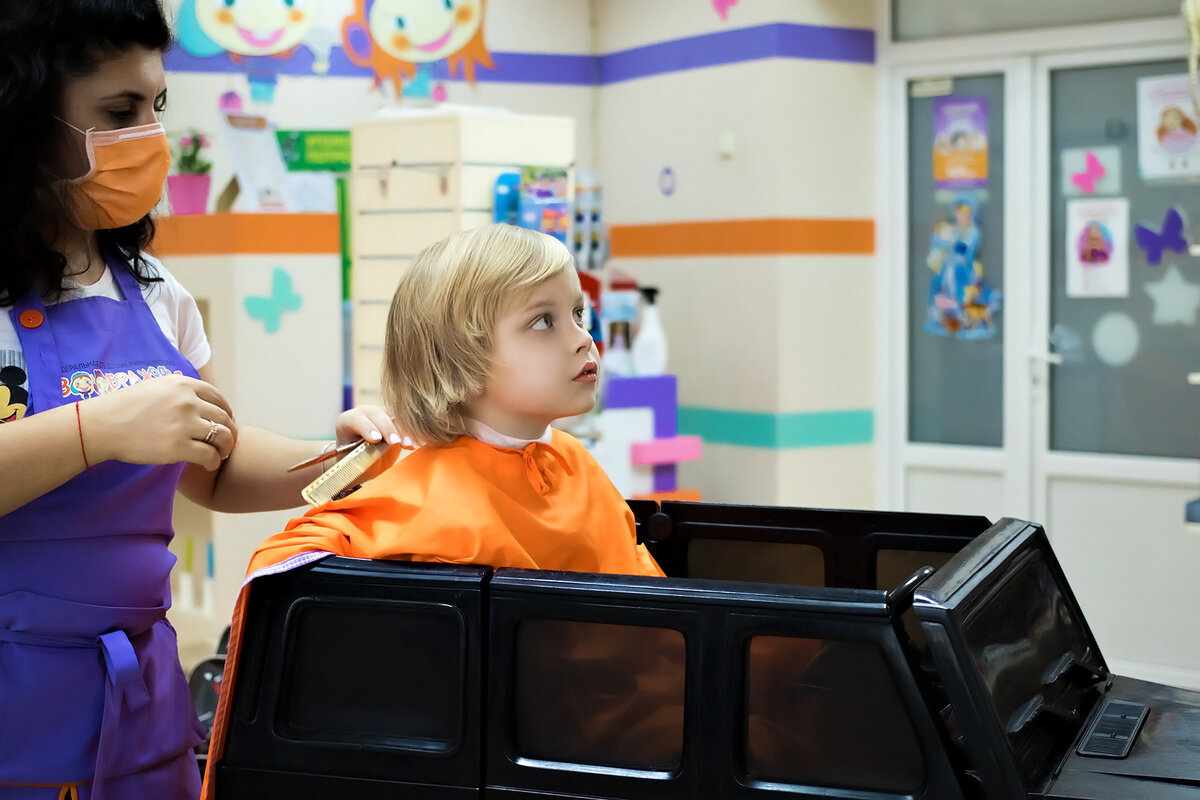 Плазма с мультиками очень помогла.