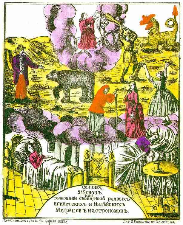 Древнерусский сонник. Лубочное издание XIX века.