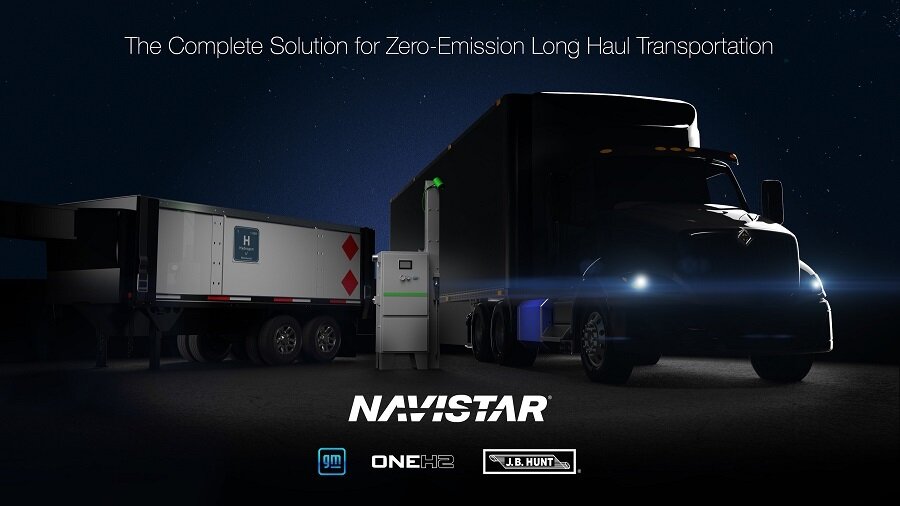 Navistar, General Motors и OneH2 создадут экосистему для водородных грузовиков
