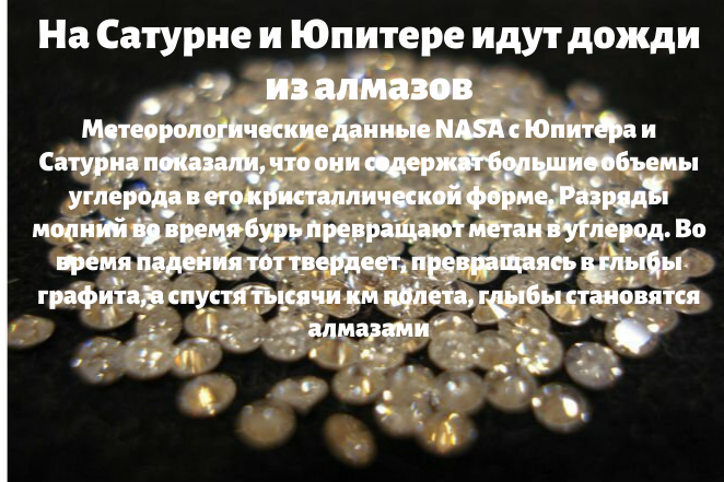 Дожди из алмазов