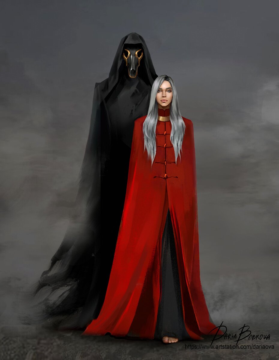 иллюстрации Дарьи Бобровой для обложек дилогии "Мара и Морок"