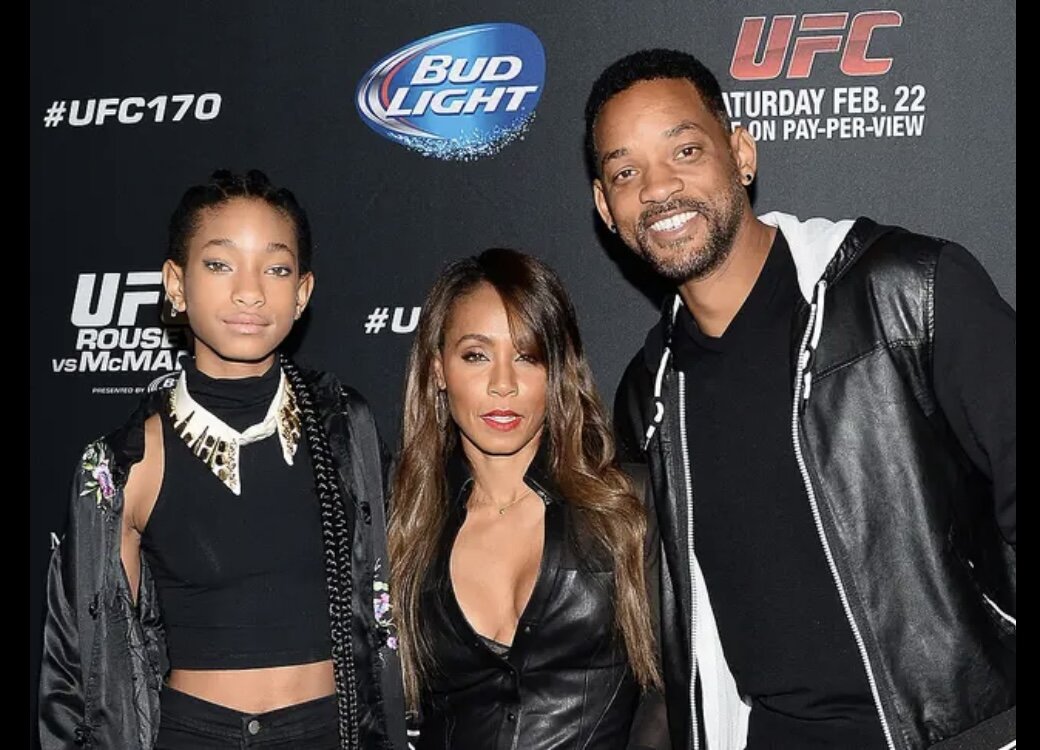 Уилл Смит с Джадой Пинкетт-Смит и их дочерью Уиллоу