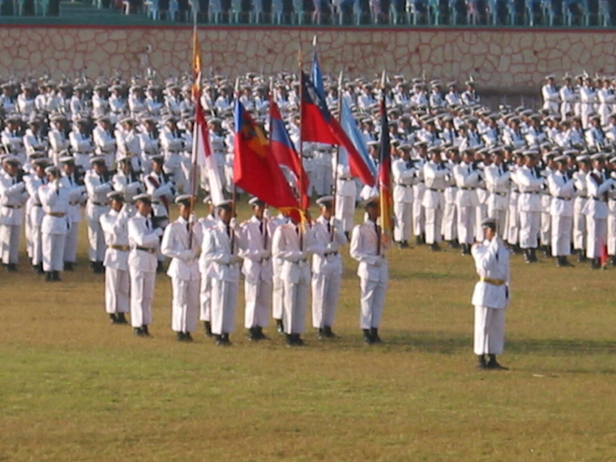 Военные на марше