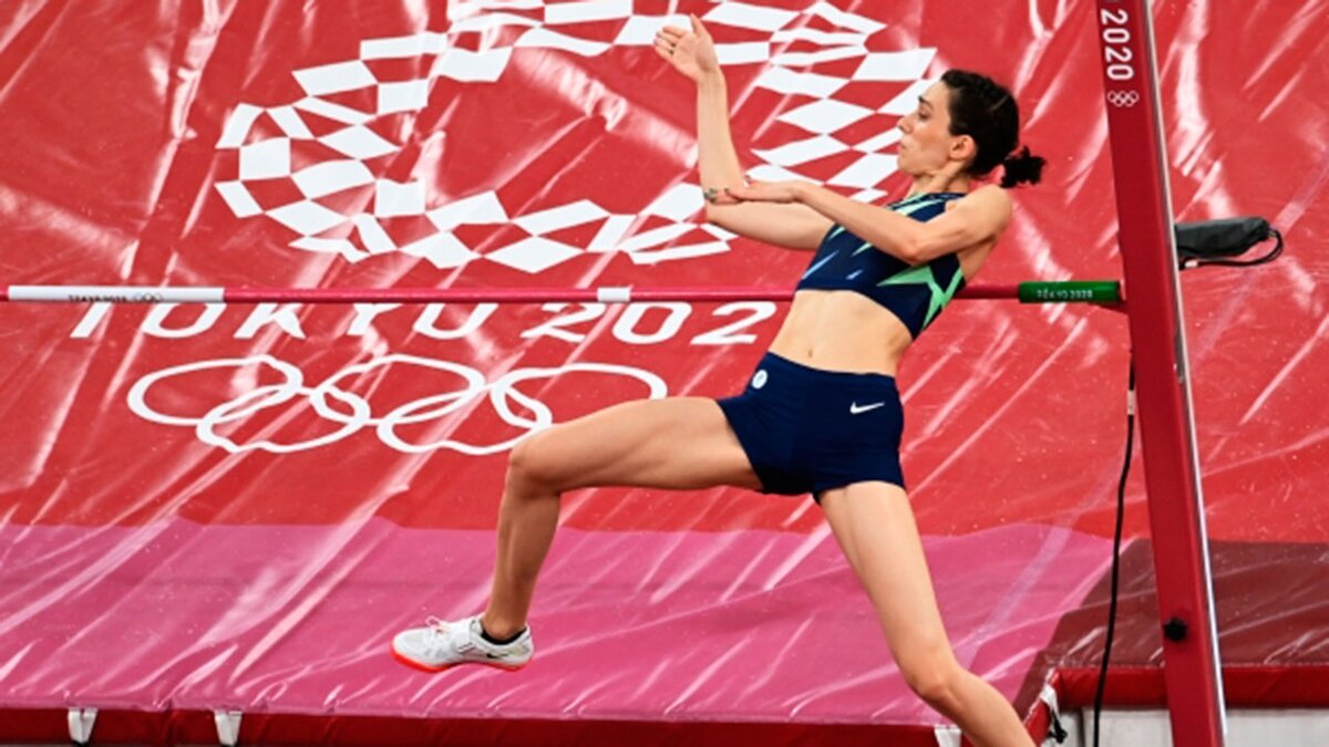 Попытка прыжка Марии Ласицкене.                                               фото: картинки яндекса. 