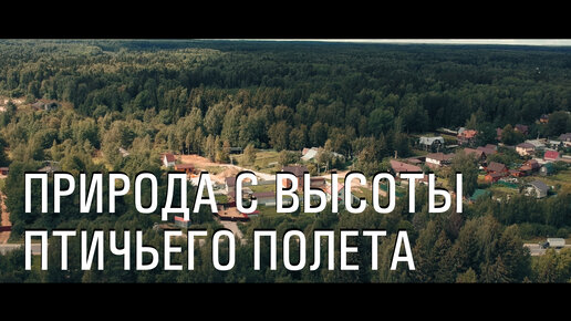 Природа Волоколамского района с высоты птичьего полета. Nature of russia