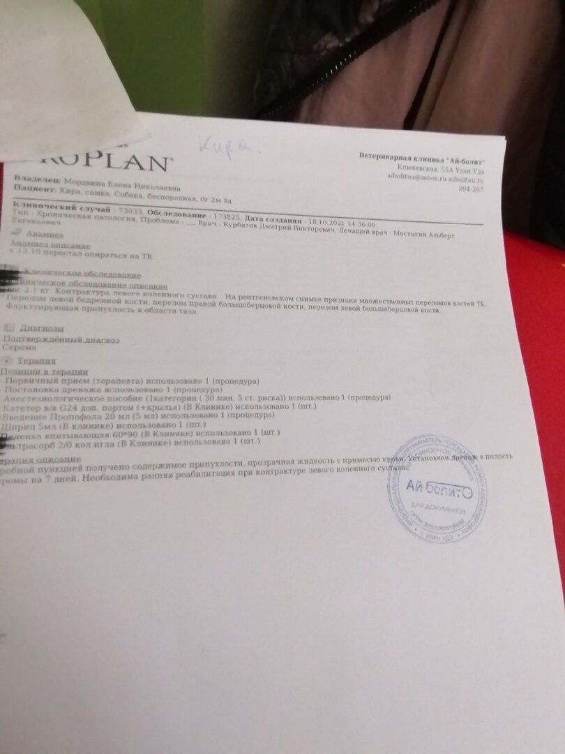 Лист назначений