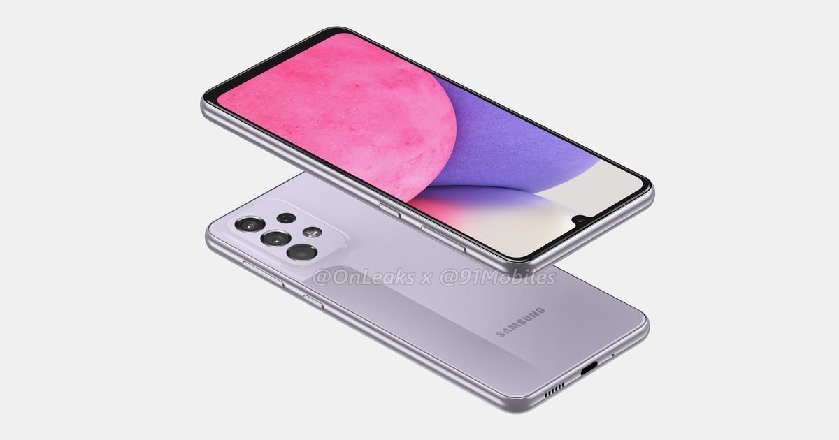 смартфон Samsung Galaxy A33 5G (источник: OnLeaks)