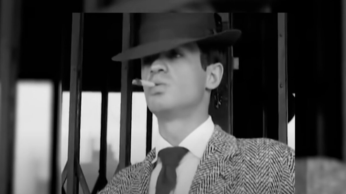 Бельмондо в фильме "На последнем дыхании”.