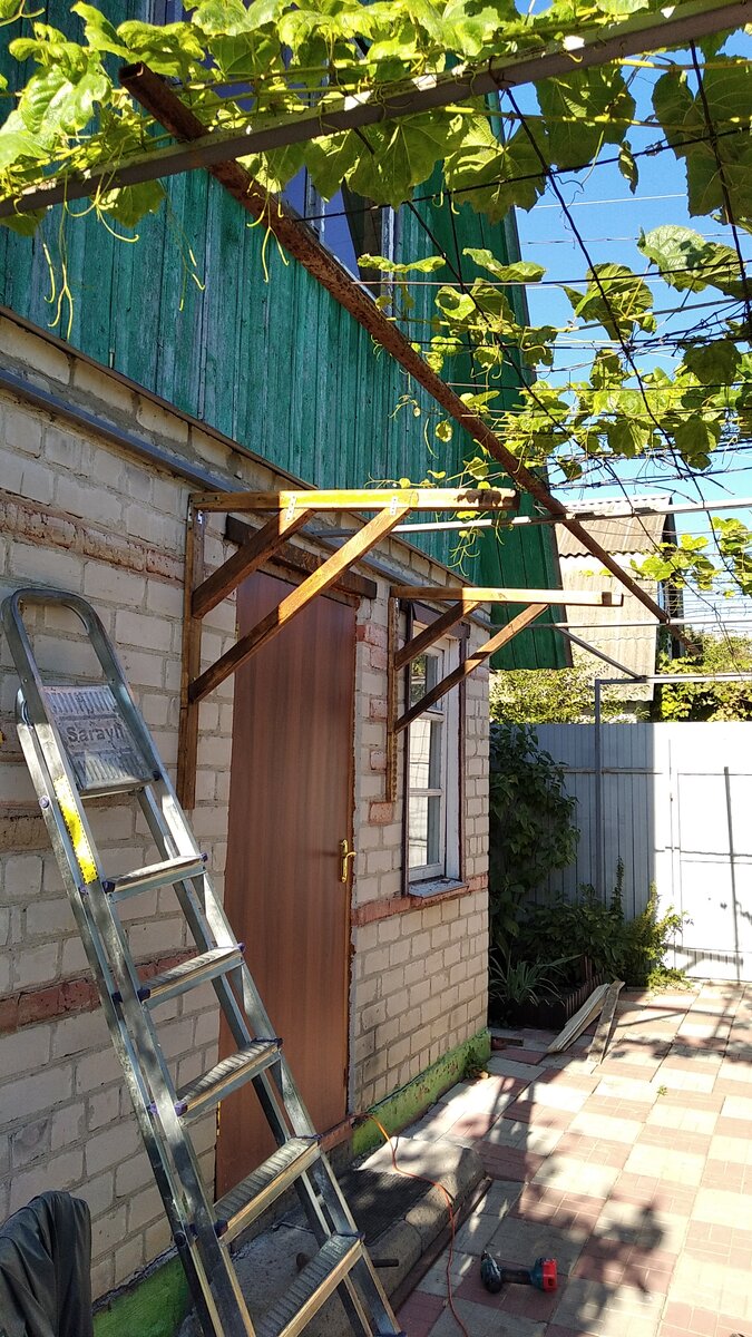 Сделал усиление тоже из 40-го бруса.