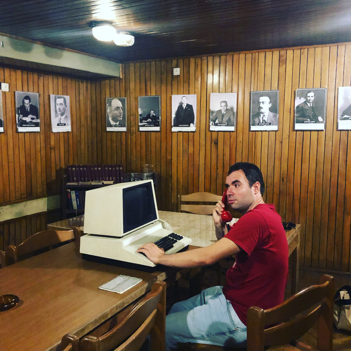 Автор в Албанском бункере-музее