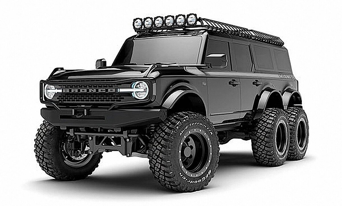 Maxlider Brothers Customs Bronco 6x6 Новый Ford Bronco быстро стал излюбленным объектом тюнинга, в том числе, и такого! 