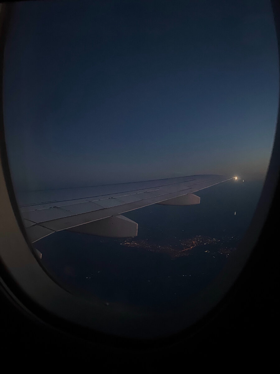 Куда же без фото крыла самолёта? 