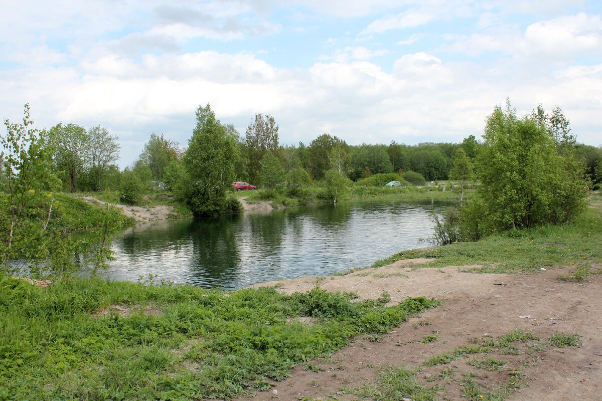 Река Шингарка в деревне Низино пляж