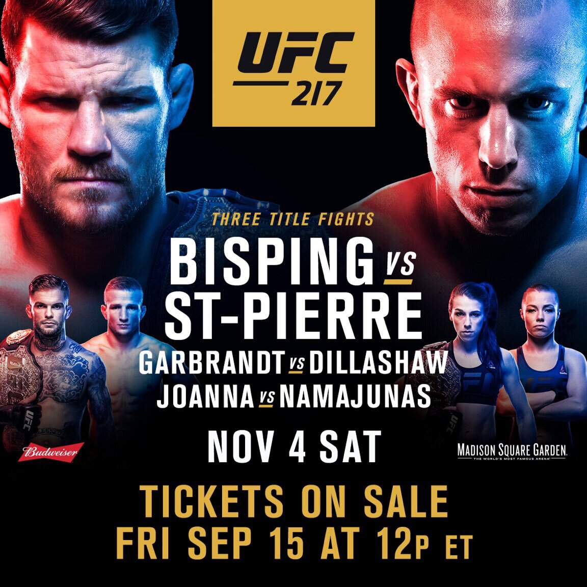 Билеты на ufc. UFC 217. Постер юфс 217. Bisping vs St. Bisping posters.