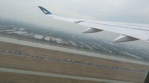 Airbus A350-1000 а/к Cathay Pacific, рейс Бангкок - Гонконг