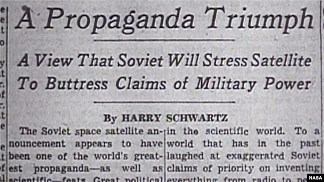 Триумф пропаганды: Советы будут использовать спутник для усиления претензий на военное превосходство. После того, как СССР запустил первый искусственный спутник Земли, в США начали более активно работать над собственной космической программой