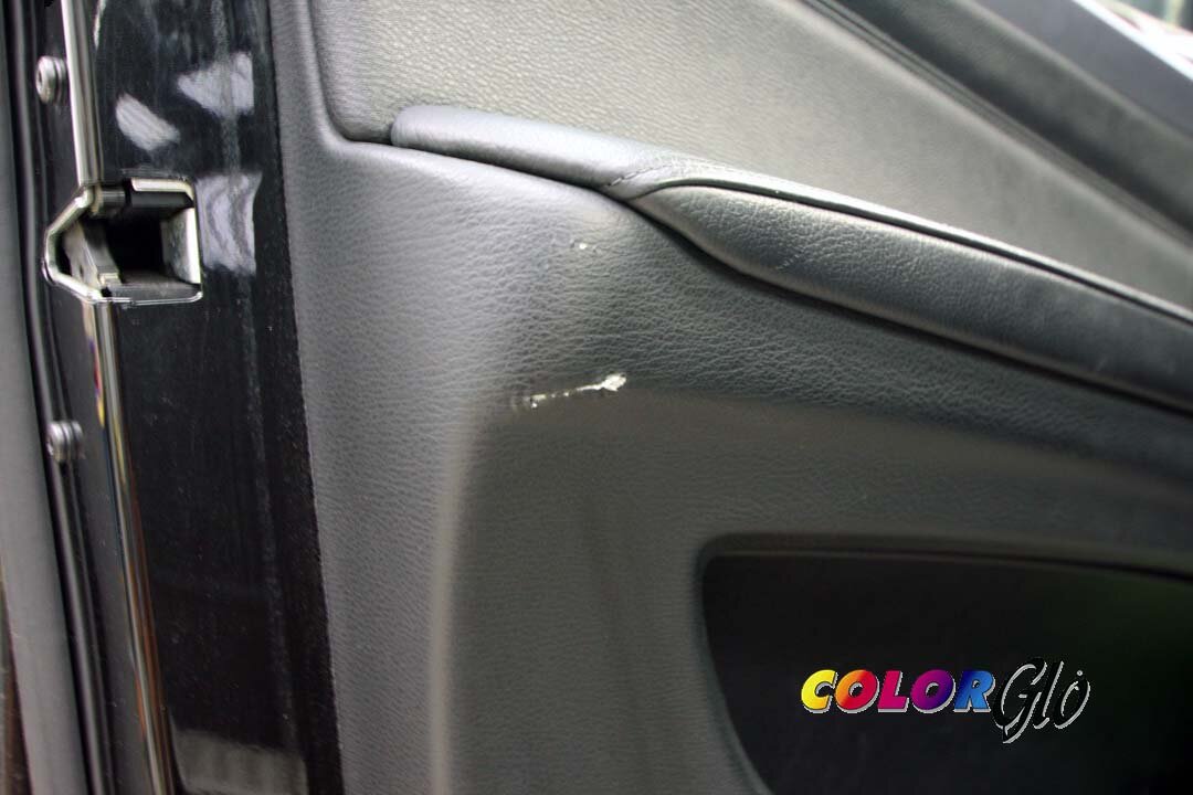 Обшивка двери до ремонта