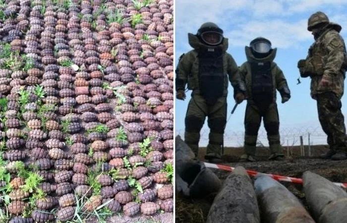 Зачем в большом количестве военные сжигают гранаты Ф-1 