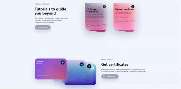 Микровзаимодействия на сайте designcode.io