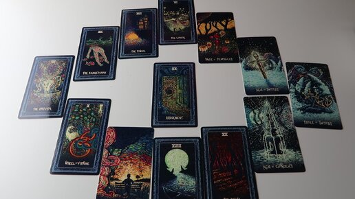 Prisma Visions Tarot 10.3*6см 78 карт.. Prisma Visions Tarot МБК. Французская школа Таро колоды. Deck DIY Таро.