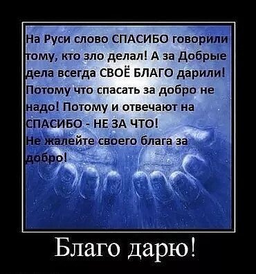 Истинно сказано.