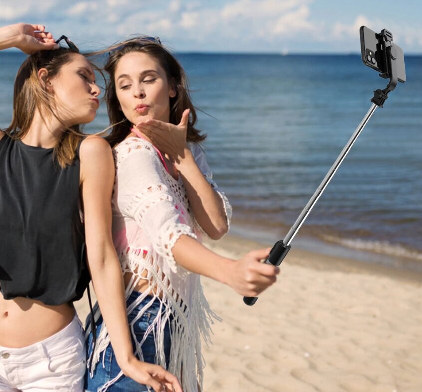 Штатив тренога с выдвижной селфи-палкой