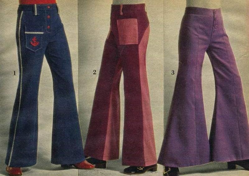 До 1976 года мне родители одежду покупали в магазинах, вначале Детский мир, потом в универмаге. Но с 1975 года модно стало носить брюки-колокола.-2