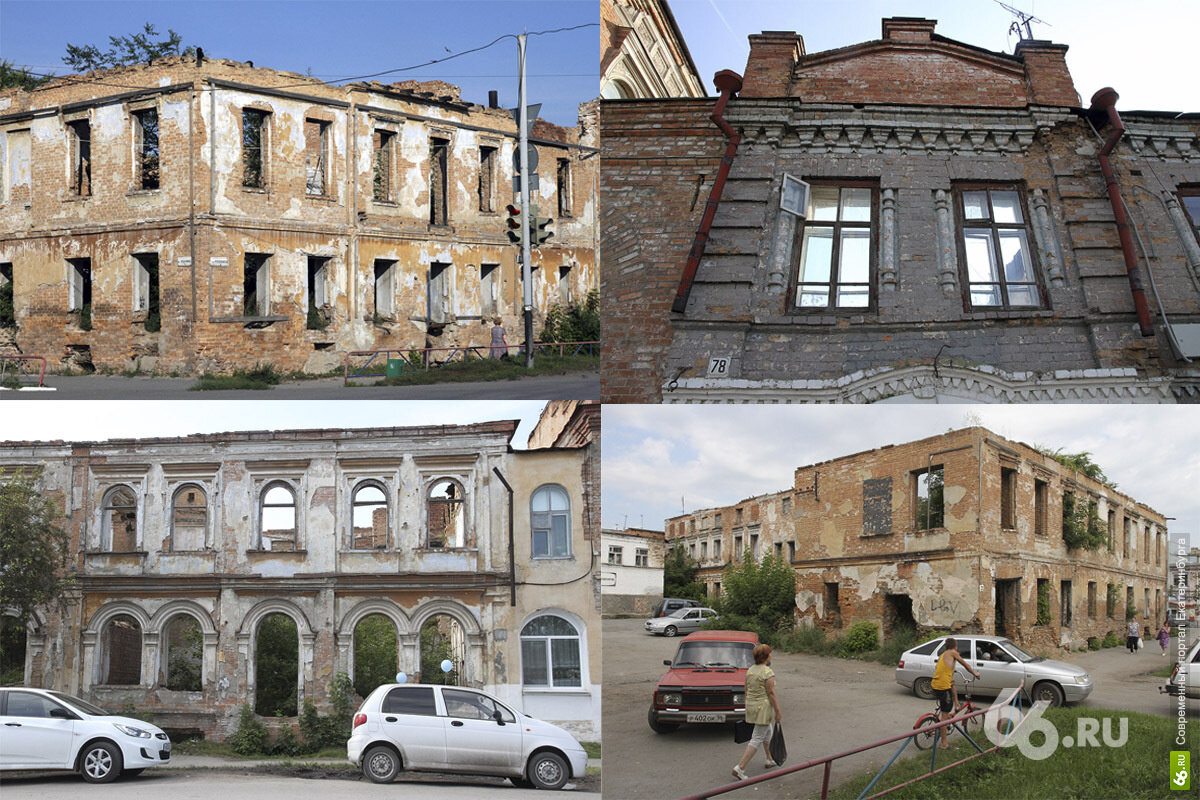 Многие фасады зданий в центре Ирбита нуждаются в реставрации.