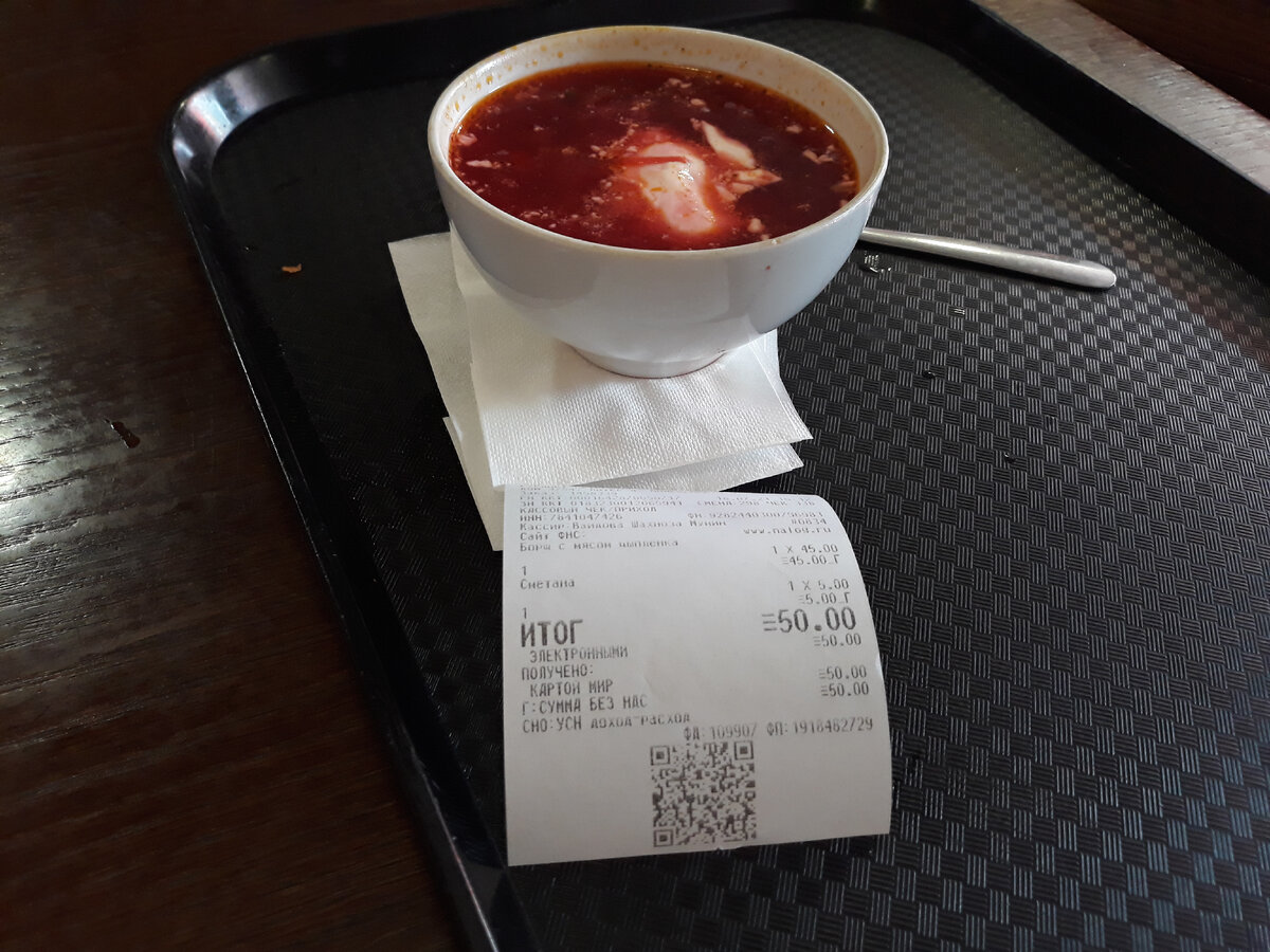 Акция "Борщ с мясом цыплёнка за 45 рублей": любимая столовая выручит всегда или когда автор любит не только фотографировать, но и есть! ;)