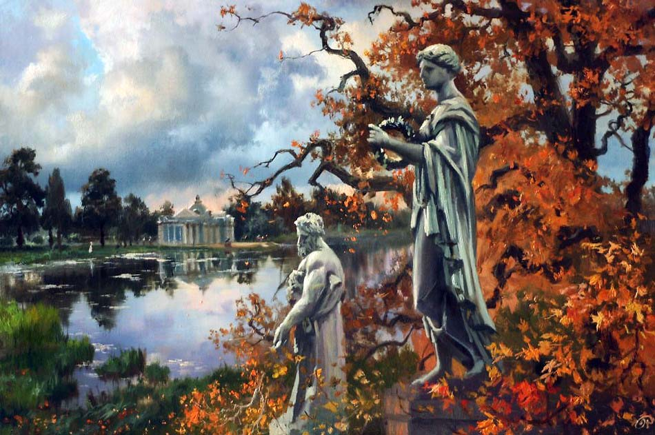 Поздней осенью к великому удивлению. Владимир Жданов художник картины Царское село. Владимир Жданов Гатчина омень. Художник Жданов СПБ. Художник Жданов Владимир Юрьевич Царское село Гатчина Павловск