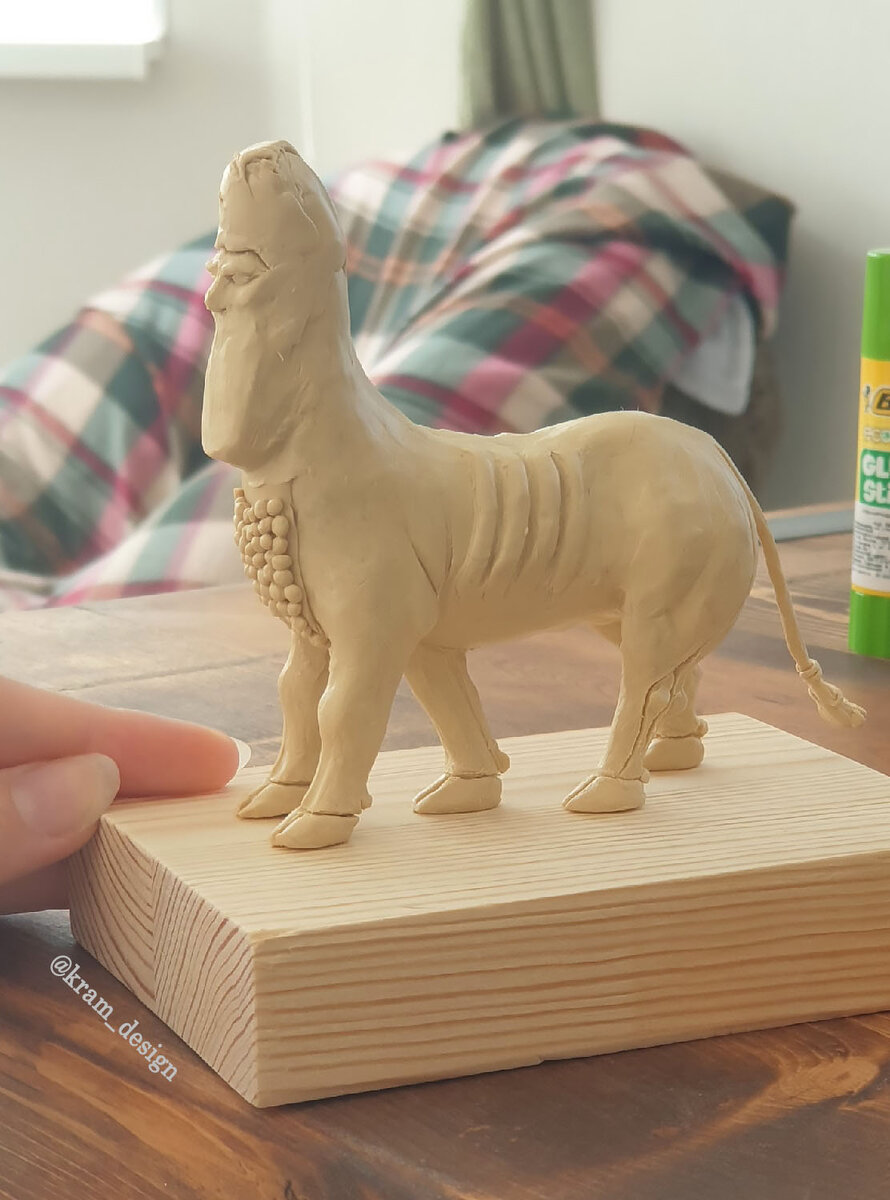 Фото с процесса изготовления - мягкий скульптурный плстилин