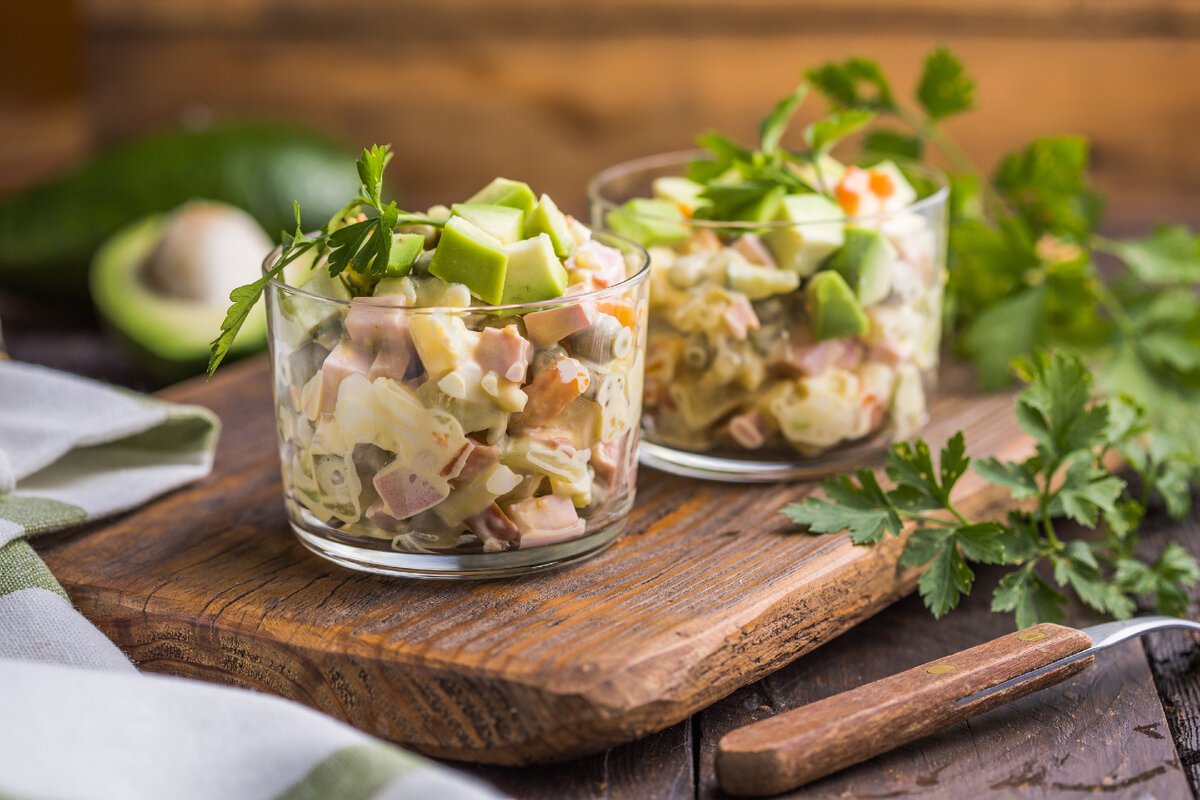 Салат оливье диетическое