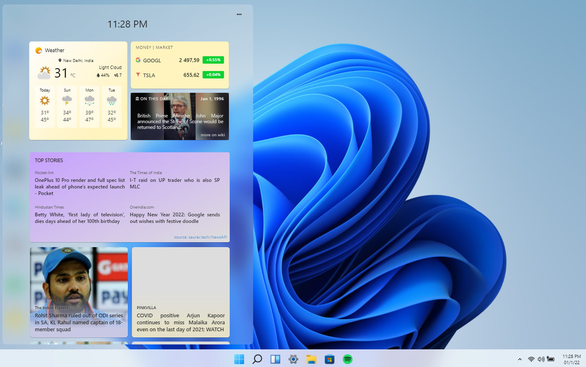 Боковая новостная панель