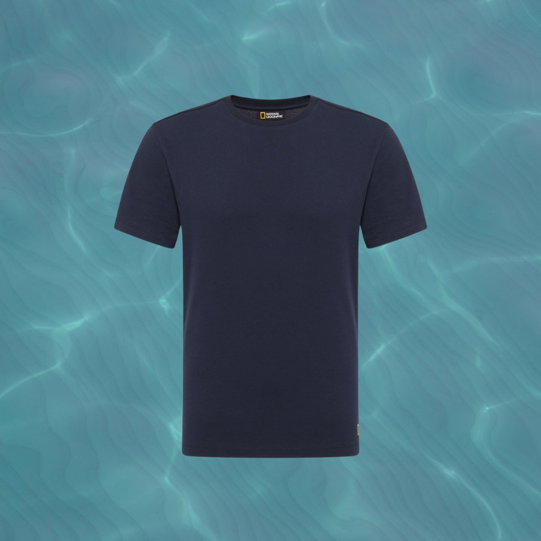 Синяя футболка с круглым вырезом Foundation