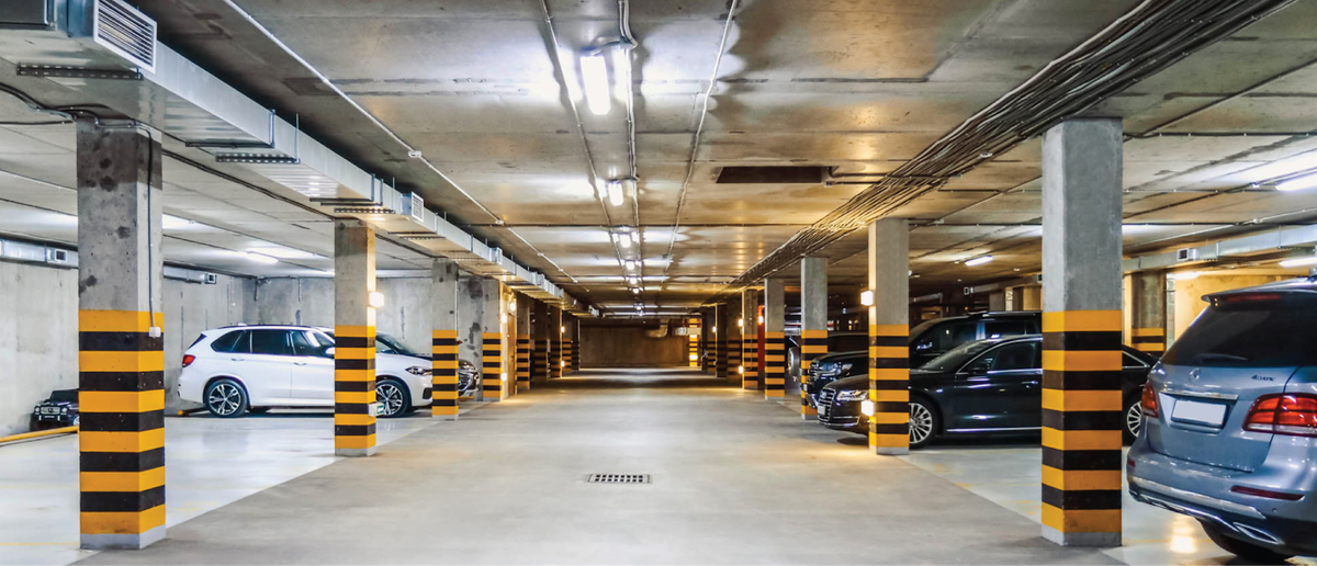 Подземный паркинг в ЖК «Новое Купчино»