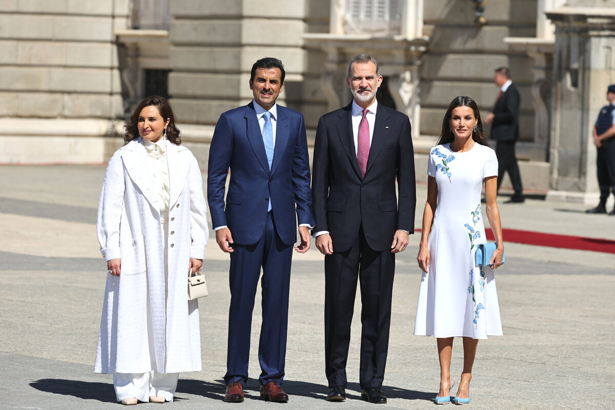    Джавахер Бинт Хамад бен Сухаим, Тамим бин Хамад Аль Тани, король Филипп VI и королева Летиция, Legion-Media