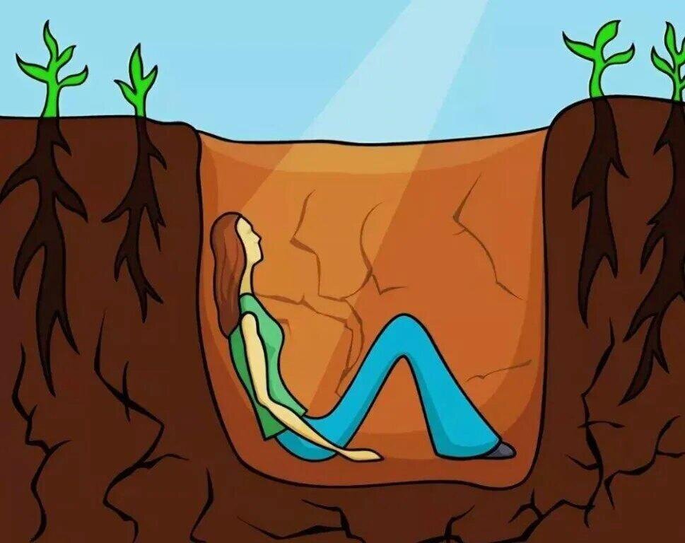 Яма рисунок для детей