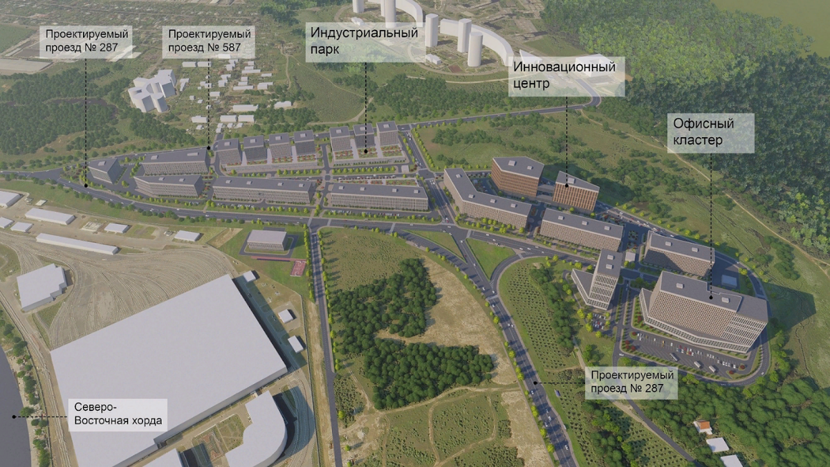 Проект промзоны в районе Косино-Ухтомский. Источник: "Активный гражданин"