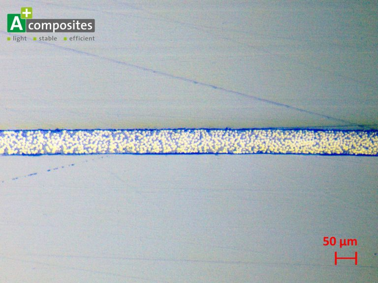 Микрофотография поперечного среза материала