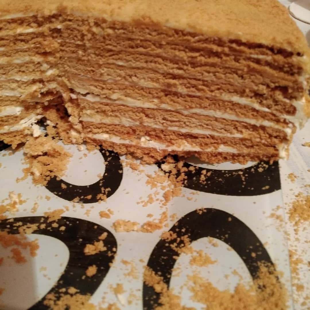 Извините, забыла сфоткать готовый торт