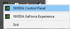 Нам нужна программа NVIDIA Control Panel