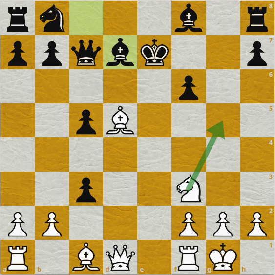 Кf5 - сильнейший ход!