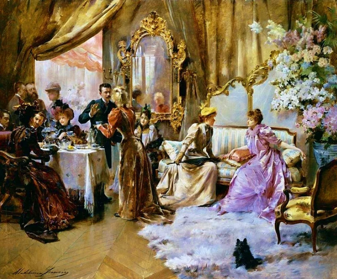 С сайта https://onedio.ru/news/kushat-podano-sudar-9-pravil-russkogo-obedennogo-etiketa-xix-veka-26615