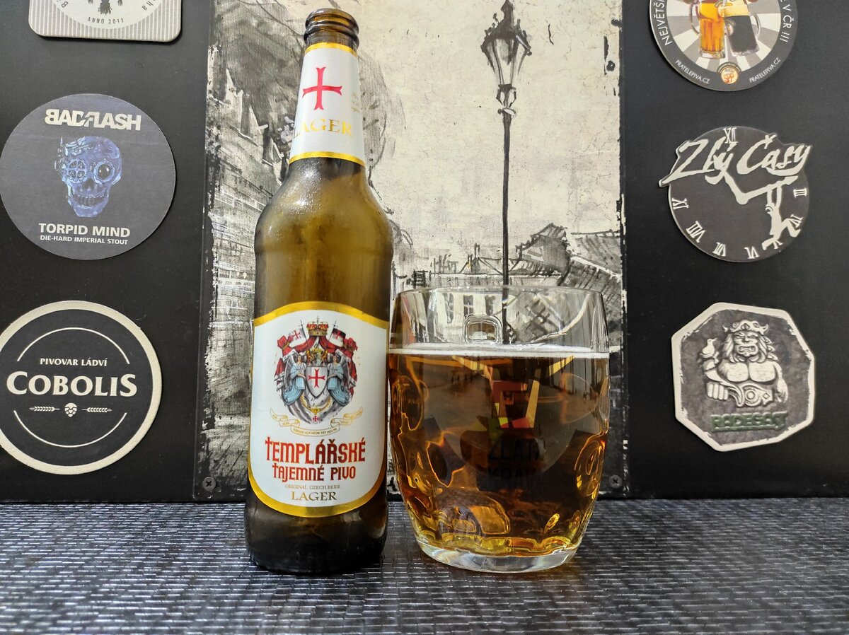 Templářské Tajemné в бокале Zlatá Kráva