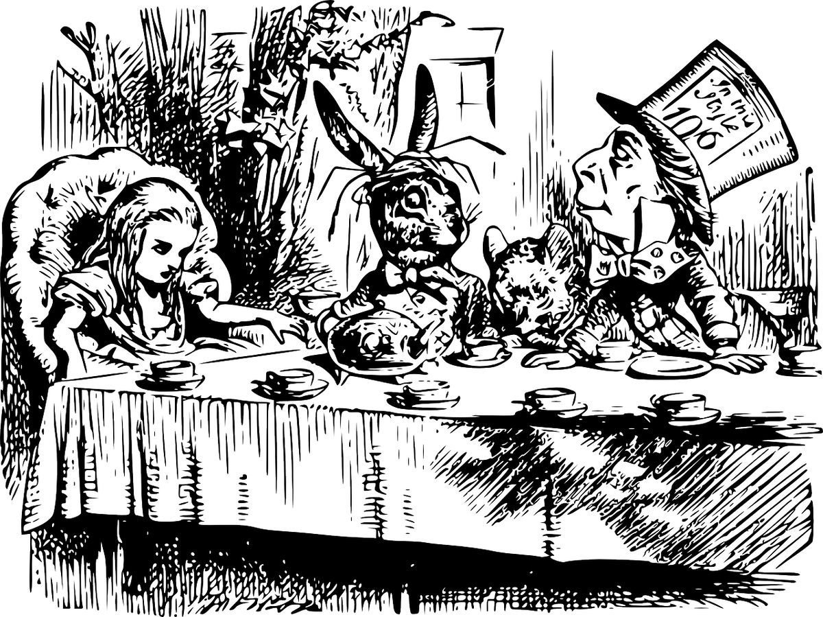 Мышка была одним из главных персонажей сцены "безумного чаепития"