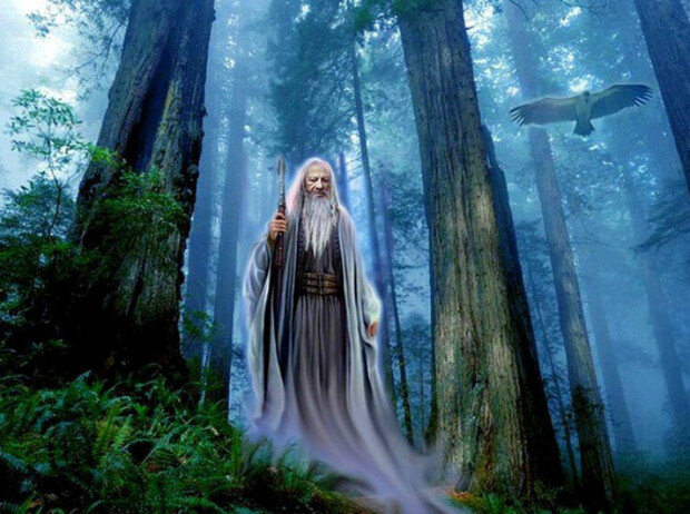 Друид в представлении современного художника