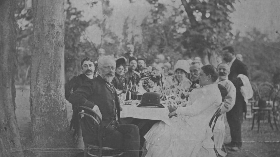 Чайковский на званом обеде в его честь. Тифлис, 1889. Источник: Pinterest