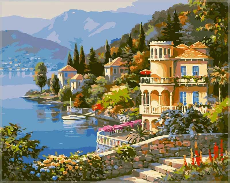 Кто- увидел сначала дом, кто-то море, а кто-то горы. Все зависит от психики смотрящего.